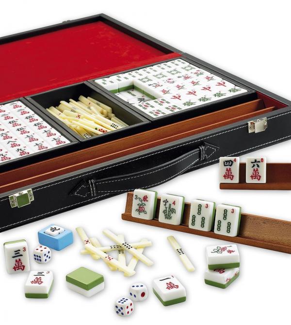 Mahjong deluxe met latten