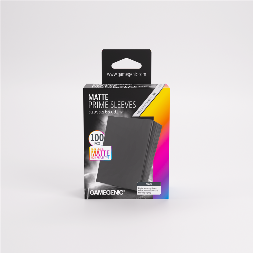 Sleeves: Pack Matte Prime Black 66x91mm (100)