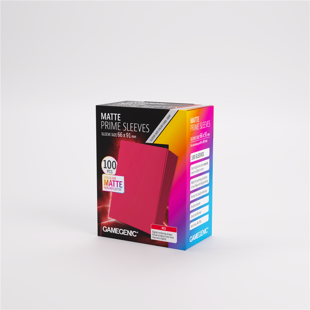 Sleeves: Pack Matte Prime Red (100)