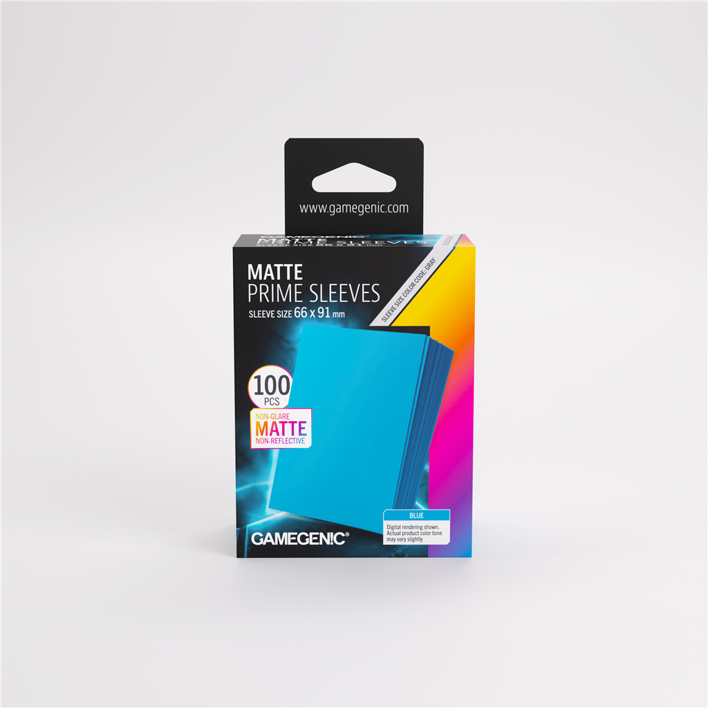Sleeves: Pack Matte Prime Blue 66x91mm (100)