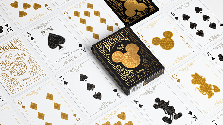 Pokerkaarten Bicycle - Mickey Black/Gold