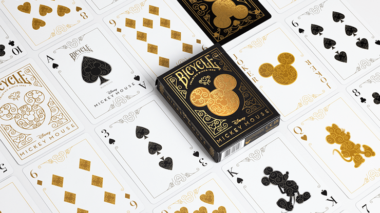 Pokerkaarten Bicycle - Mickey Black/Gold Pokerkaarten Bicycle - Mickey Black/Gold