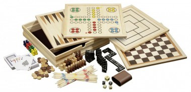 Houten spellen verzameling 10, medium