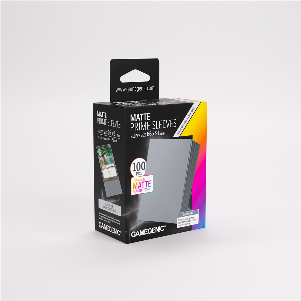SLEEVES Pack Matte Prime Dark Gray (100)