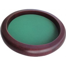 Dobbelpiste bruin hout rond 35cm