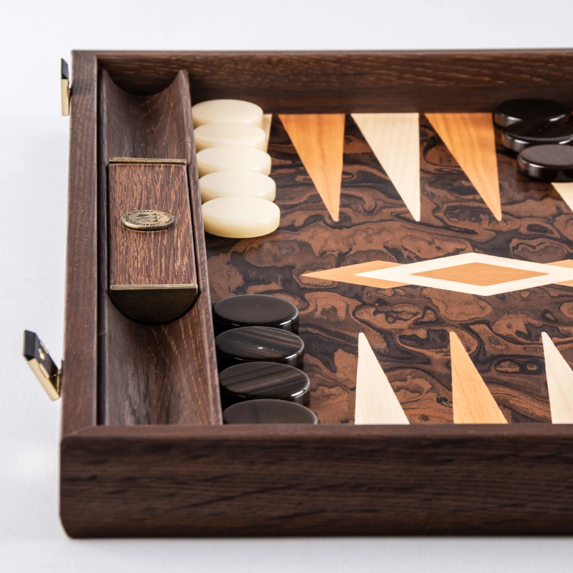 Backgammon: California Walnut Burl