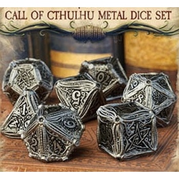 Metal Call of Cthulhu Dice Set (7)