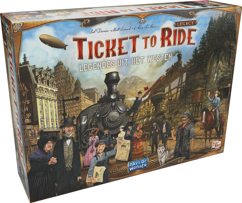 Ticket to Ride Legacy Legendes uit het Westen NL