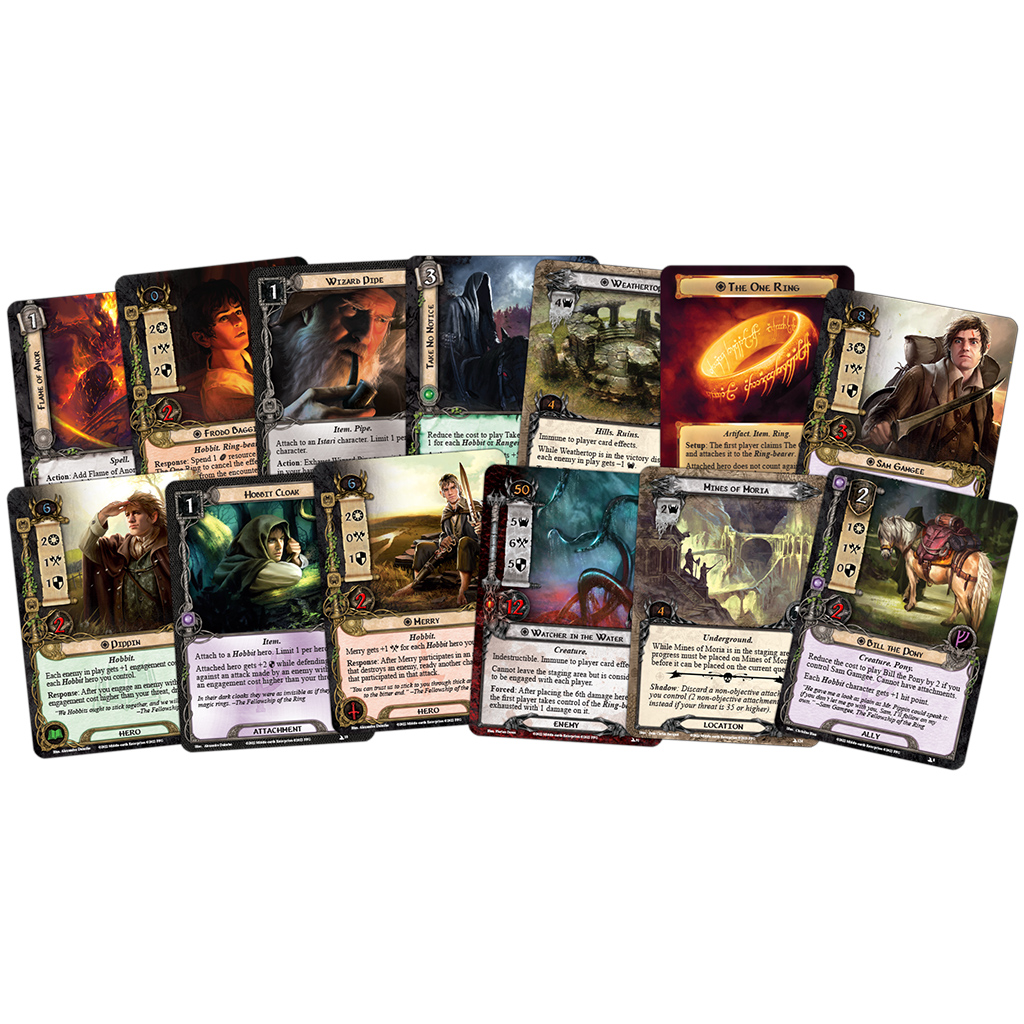The Lord of the Rings LCG Fellowship of the Ring Expansion