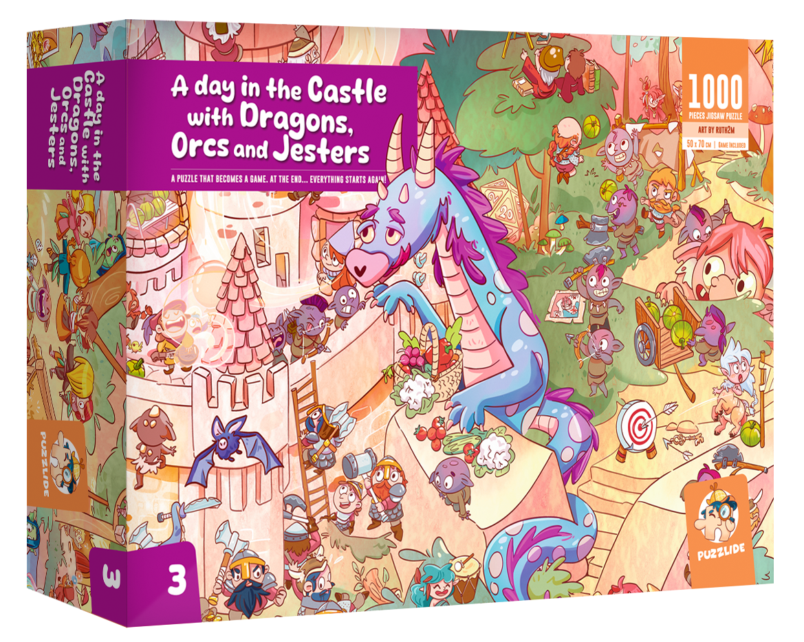 A Day in the Castle with Dragons Orcs & Jesters Puzzle