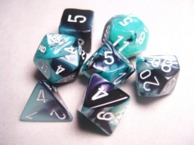 Gemini Black/Shell polydice set