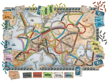 Ticket to Ride kopen Bordspel layout Ticket to Ride